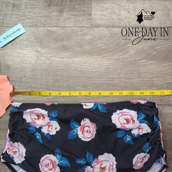 Adisputent High Waist Flounce Bikini Swimsuit Size L - Picture 4 of 6